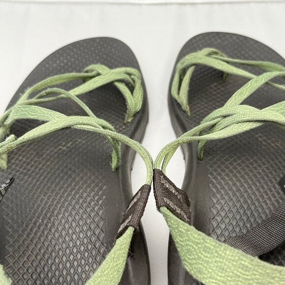 Chaco Sandals Womens 9 Green Adjustable Straps Durable Sole Outdoor Adventure - Picture 8 of 12